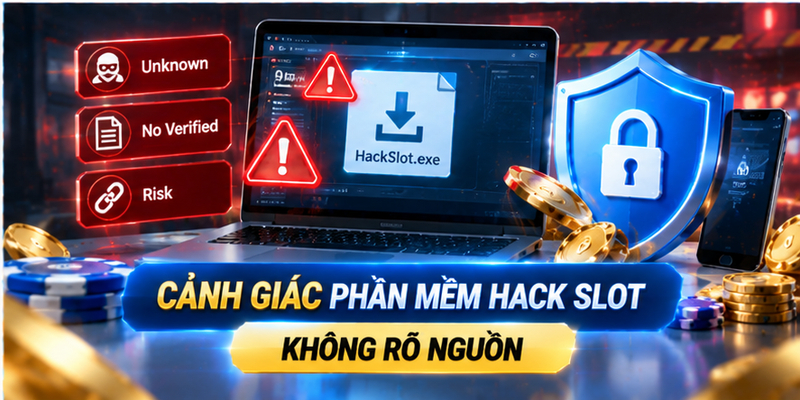 Cảnh giác phần mềm hack slot không rõ nguồn