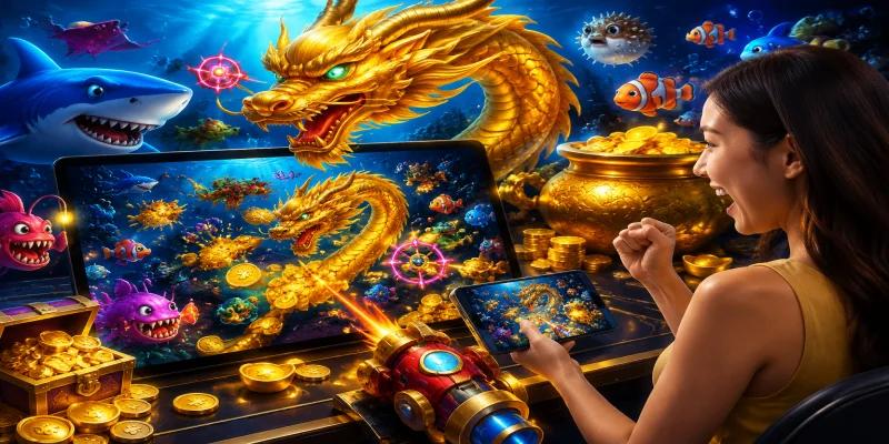 Bắn Cá Thần Tài - Bí Quyết Săn Hũ Rồng Vàng Rinh Lộc Lớn DF99